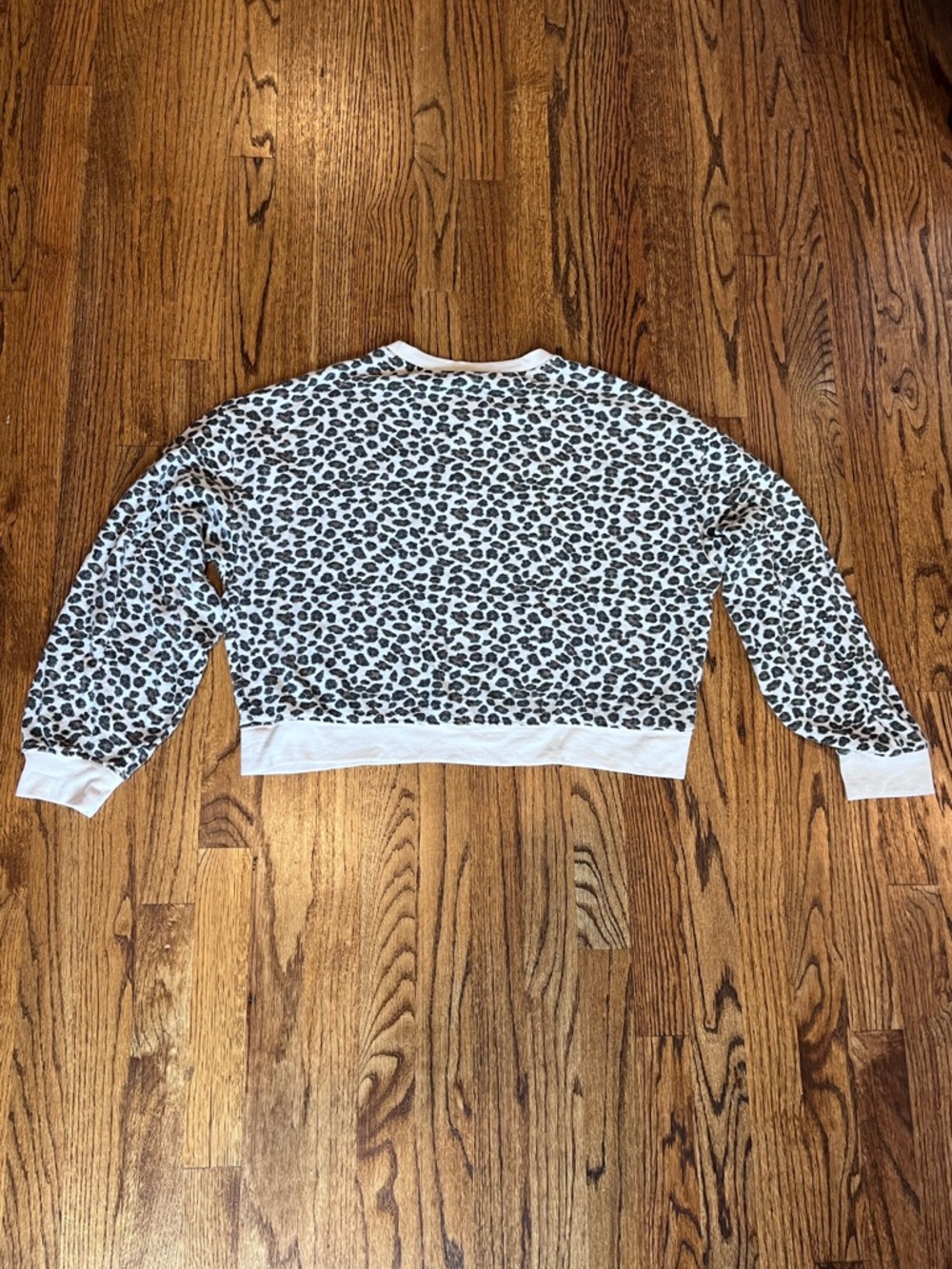 Z Supply Leopard Print Cropped Pullover Sweater Size M - Picture 6 of 9